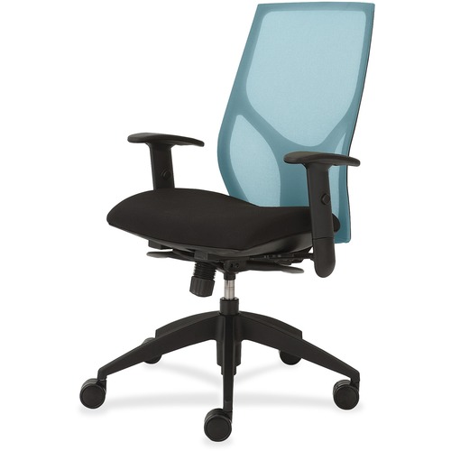 Task Chair, Full Synchro, Height-Adjustable T-Arms, 25"x26"x39"-46", AA/ON