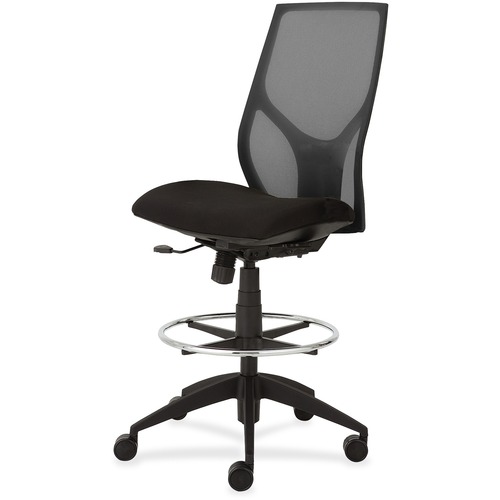 Low Stool With Black Seat, Armrest