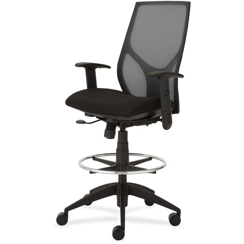 Low Stool With Black Seat, Adj