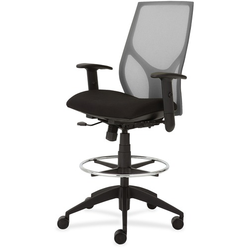 Low Stool With Black Seat, Adj