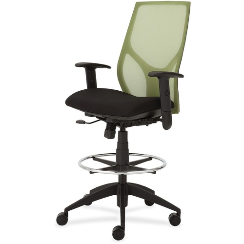 Low Stool With Black Seat, Adj