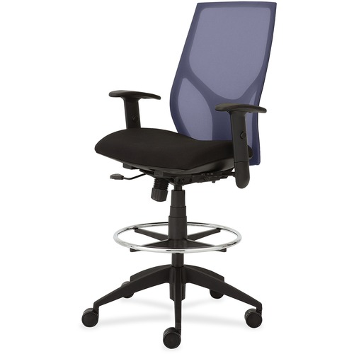 Low Stool With Black Seat, Adj