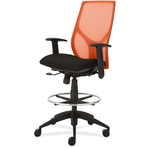 Low Stool With Black Seat, Adj