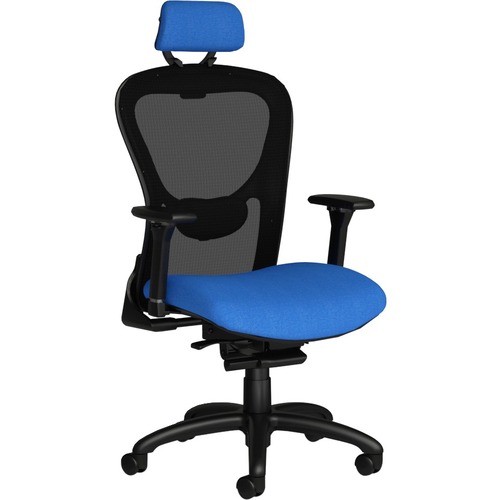 Chair, Synchro, Mesh Back/Fabric Seat, 26-1/2"x26-1/2"x51", Cloud