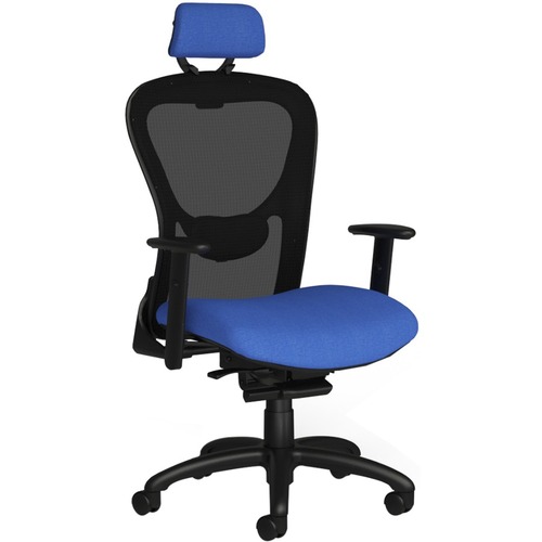 Chair, Synchro, Mesh Back/Fabric Seat, 26-1/2" x 26-1/2" x 51", Dove