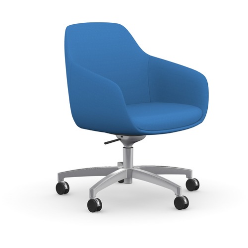 Lounge Chair, Tilt, 25" x 25" x 33"37-1/2", BE Fabric/Plushed Base
