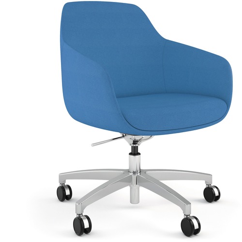 Side Chair, Rocking, 24-1/2" x 24" x 31-1/2", Blue/SR Base