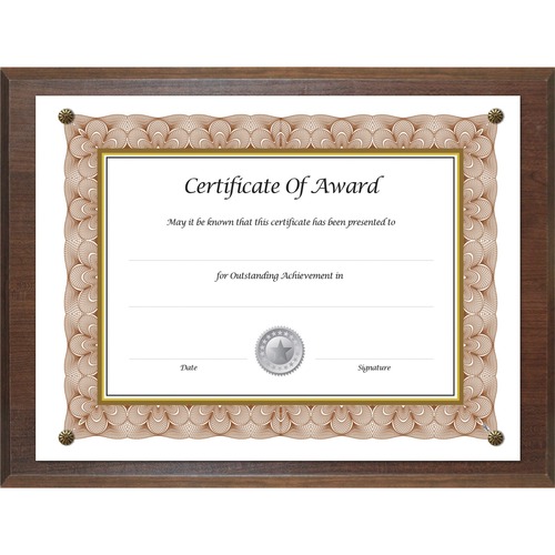 Plaque, Award, 8.5x11, Walnut