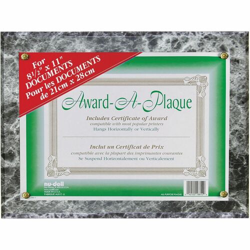Plaque, Award, Black/Multi