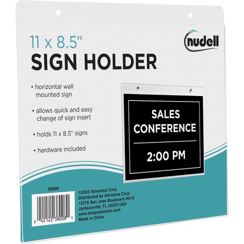 Holder, Sign, Wall, 8.5H x 11W