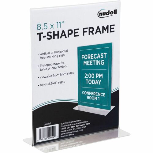 Frame, 8.5x11, Transparent, Clear