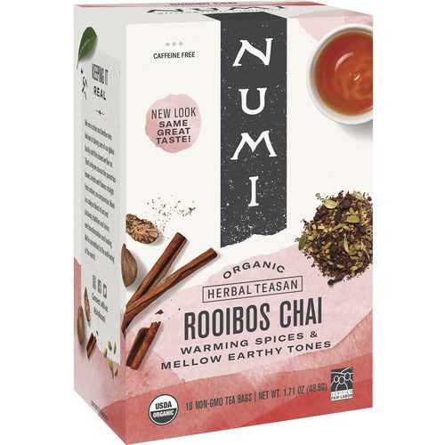 Tea, Herbal, Numi, Rooibos Chai 18/BX