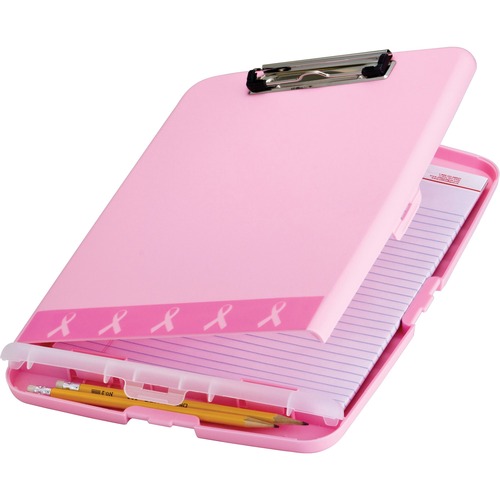 Storage Clipboard, BCA, 14-1/2" x 10" x 1-1/4", Pink