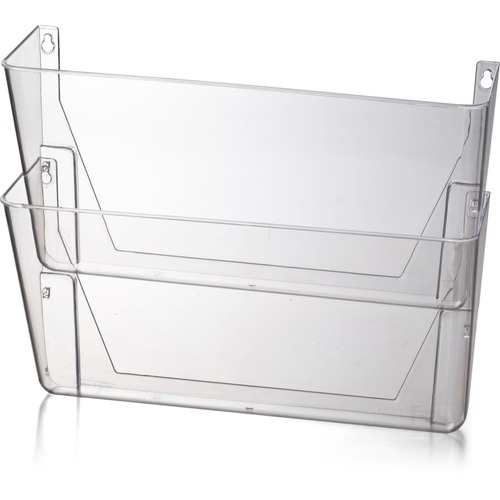 Wall Files, Letter, 13" x 4-1/8" x 10-5/8", Clear 2/BX