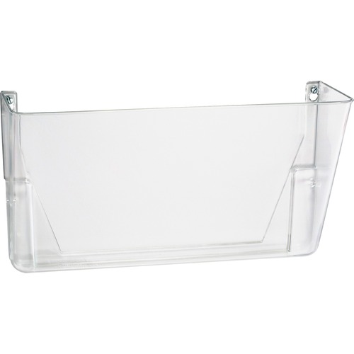 Wall File, Letter, 13" x 4-1/8" x 7", Clear