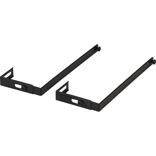 Partition Hangers, Adj. 1-1/4"-3-1/2", 7" Long, Black 2/PR