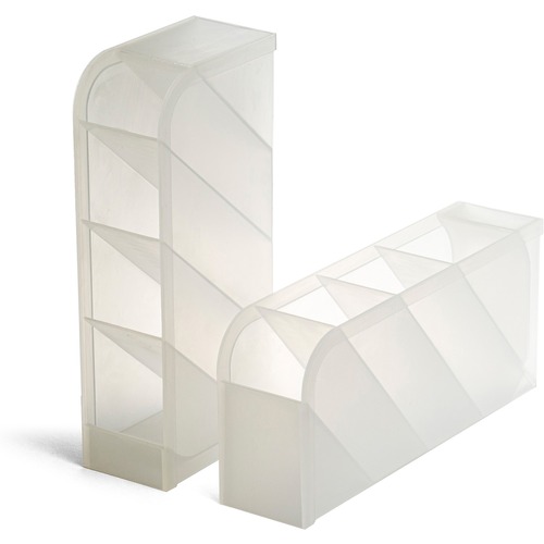 Desk Organizer, Pen Holder, Clear 2/PK