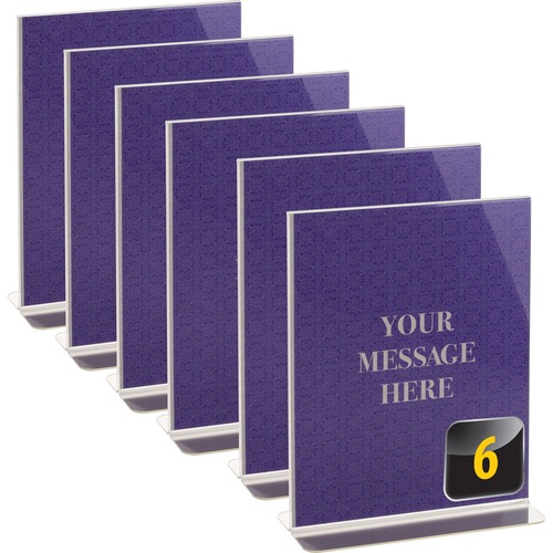 Sign Holder, Up Vertical 6/PK