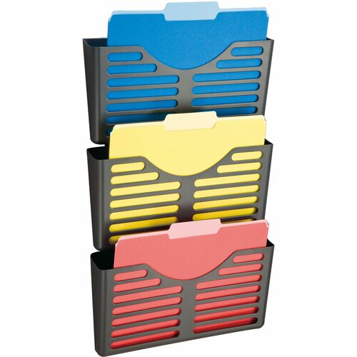 File, Wall, Pockets, Gray 3/PK