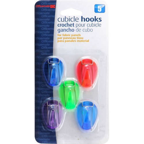 Cubicle Hooks, Standard, Translucent AST 5/PK