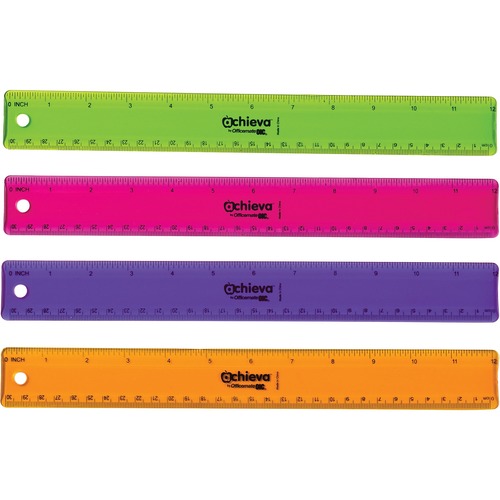 Flexible Ruler, 12" Ast 12/PK