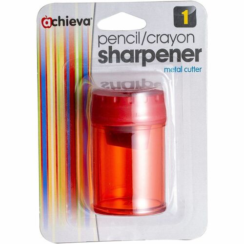 Pencil/Crayon Sharpeners, 2 Hole, Oval, Red 8/BX