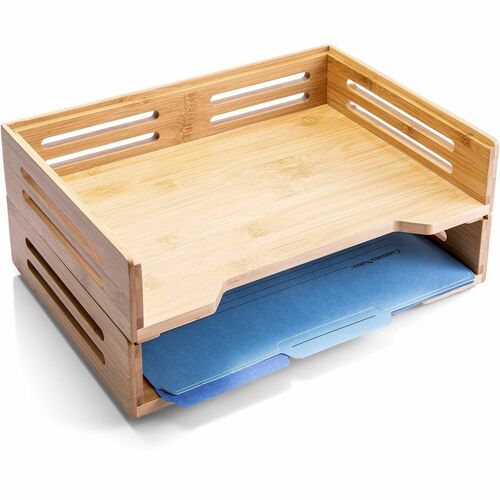 Tray, Letter, Bamboo 2/PK