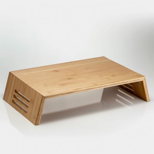 Stand, Monitor, Bamboo