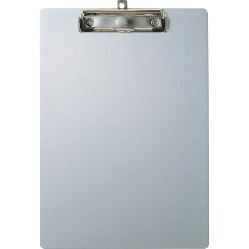 Clipboard With Metal Clip, Aluminum, 9"x12-1/2", Silver