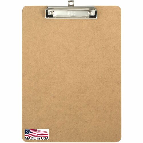 Low-Profile Clipboard, 1" Paper Capacity, 9" x 12-1/2", Brown