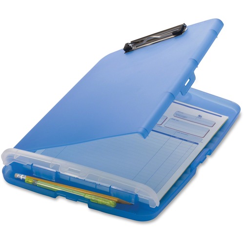Storage Clipboard, 1" Cap, 8-1/2" x 11", Blue