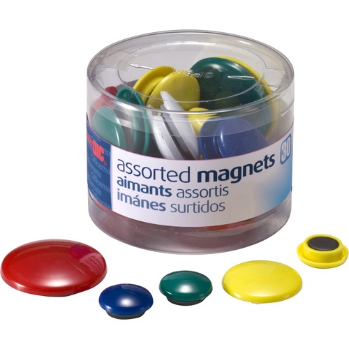 Magnets, Circle, Ast 30/PK