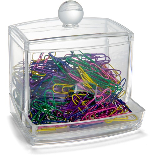 Paper Clip Dispenser, Self-Dispensing, With Clips, Cl
