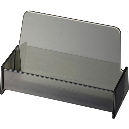 Business Card Holder, 3-7/8"x1-7/8"x2-3/8", Smoke