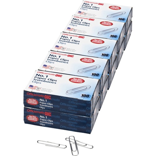 Clips, Gem, #1, Non-Skid 10/PK