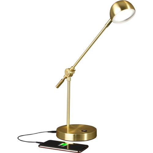 Lamp, Clearsun LED, 300 Lumens, 6" Dia Base, 4"-18" H, Brass