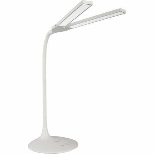 Lamp, Pivot, LED, Dual Shade, White