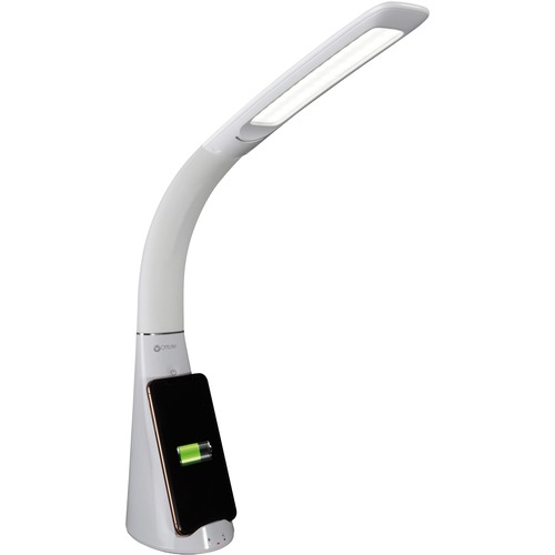 Lamp, with Wireless Charging, 5"x4" Base, 12"-22" Height, White
