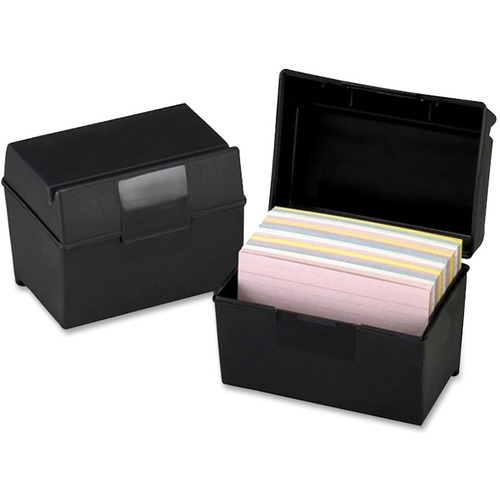 Box, Card, Index, 4x6, Black