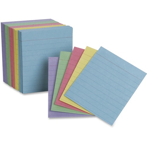Mini Index Cards, 3" x 5", Assorted 200/PK
