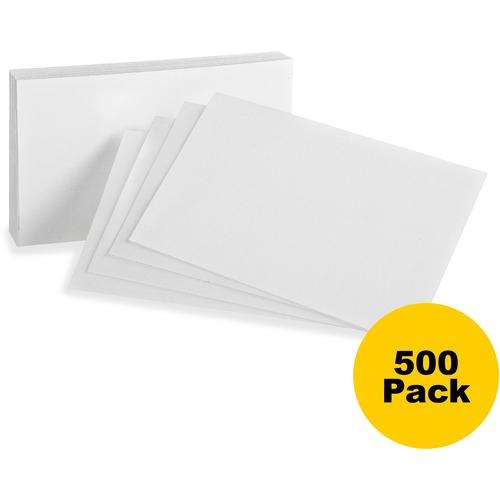 Card, Index, Blank, 3x5, White 5/BD