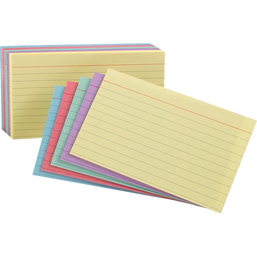 Card, Index, 4x6, Rainbow Pack 100/PK