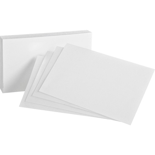 Card, Index, Blank, 4x6, 8 Point, White 100/PK