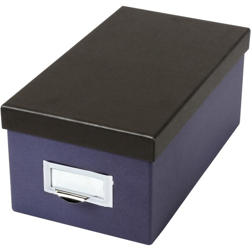 Box, Card, Index, 4x6, Indigo