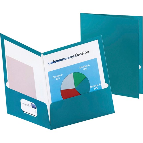 Folder, 2 Pocket, Metallic, TL 25/BX