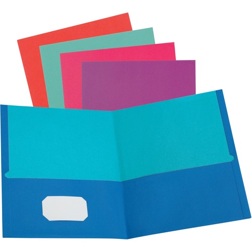 Folder, Pocket, Twist, Twin, Letter, Assorted 50/BX