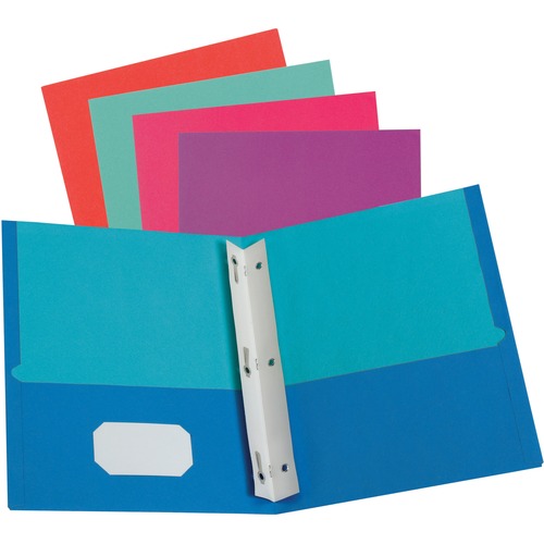Folder, Fastener, Twist, Twin, Letter, Assorted 50/BX