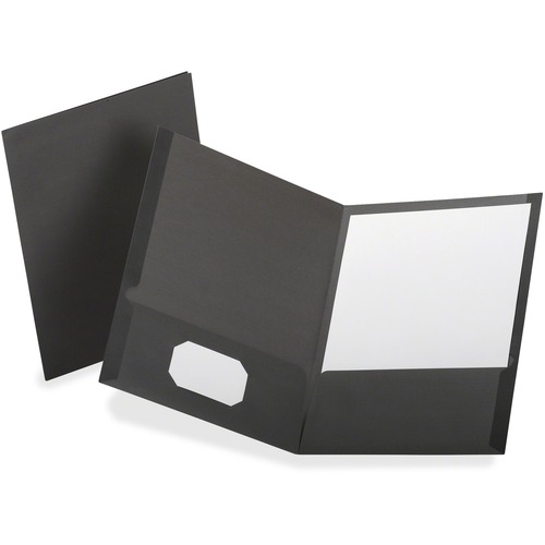 Linen Twin Pocket Folders, Letter Size, Gray 25/BX