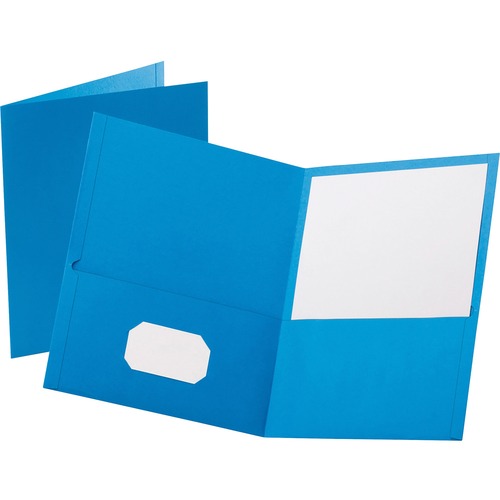 Folder, 2-Pocket, Letter, Label 25/BX