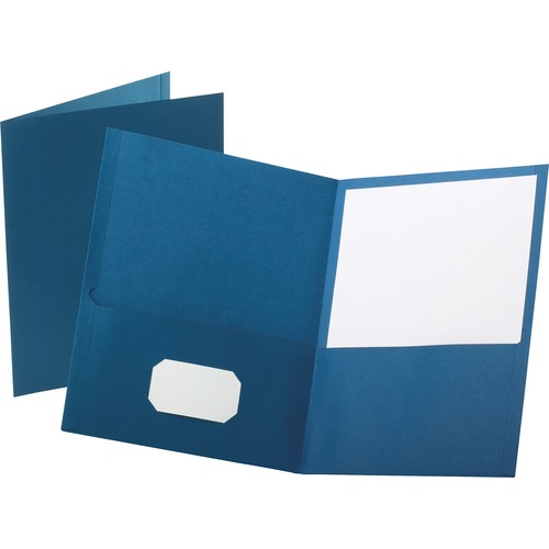 Folder, 2-Pocket, Letter, Blue 25/BX